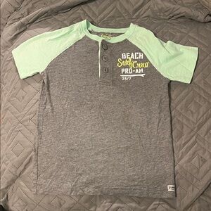OshKosh B'gosh Boys Mint & Gray Graphic Henley